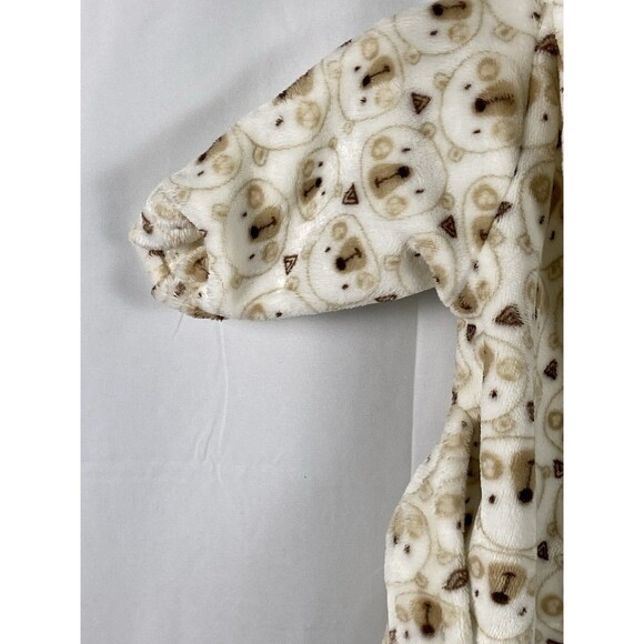 ZAK & ZOEY Toddlers Teddy Bear Barth Robe W Ears Waist Tie Plush Soft - Picture 3 of 15